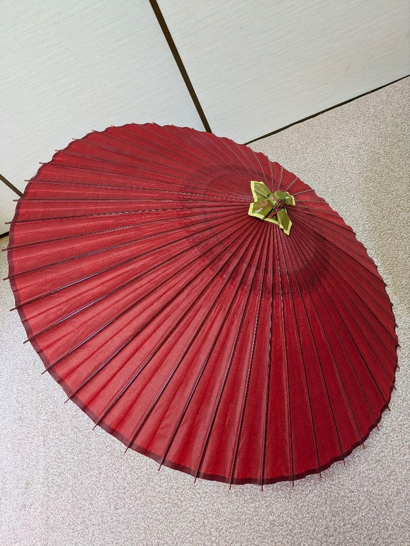 特選千羽鶴　高級羽二重傘　和傘