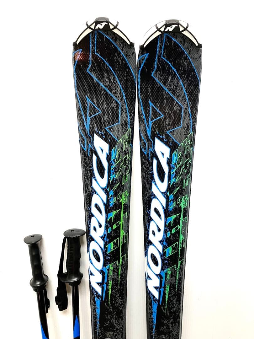 ◆NORDICA ノルディカ◆カービングスキー ビンディング／ストック／ケース付