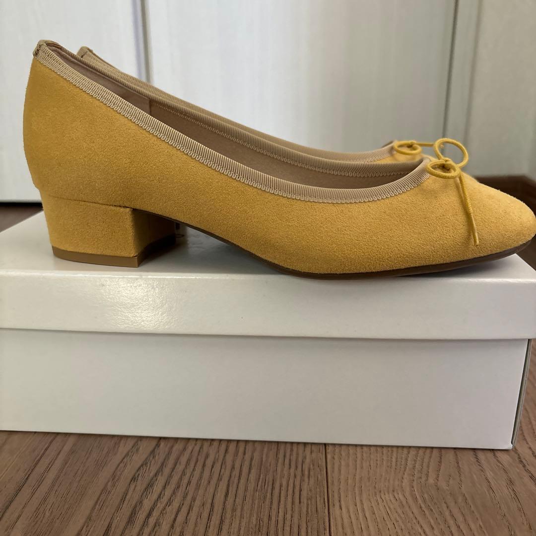 CHLOÉ FRANCIS イエロー リボン付きバレエシューズ  23cm