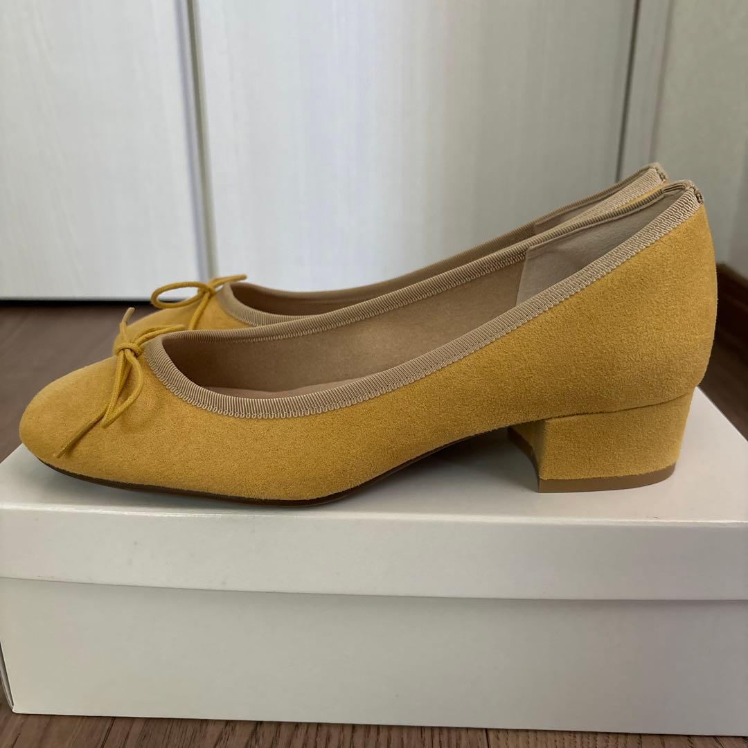 CHLOÉ FRANCIS イエロー リボン付きバレエシューズ  23cm