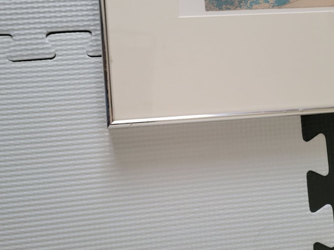 小川以久男 リトグラフ 人物画 裸婦 額装 アート作品 レンタル使用歴あり