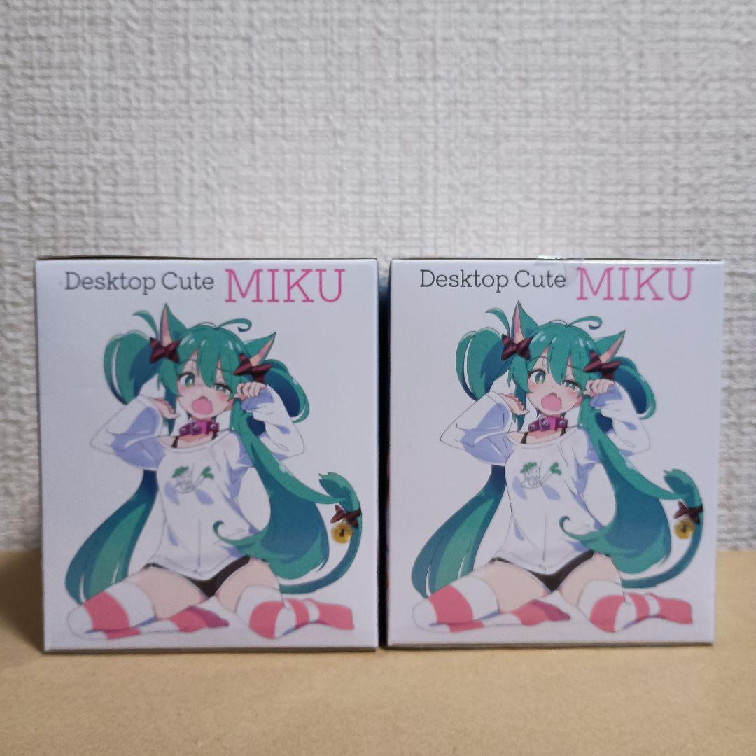 初音ミク Desktop Cute フィギュア 猫耳Tシャツver 2体セット！