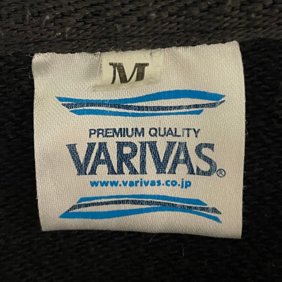 VARIVAS バリバス 黒×金　ジップアップパーカー　M バックプリント