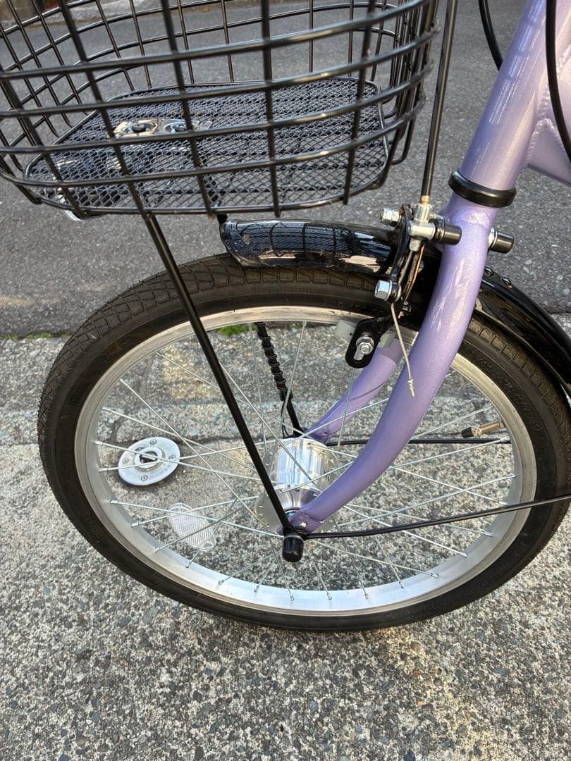 パープルシティサイクル 前部バスケット付き