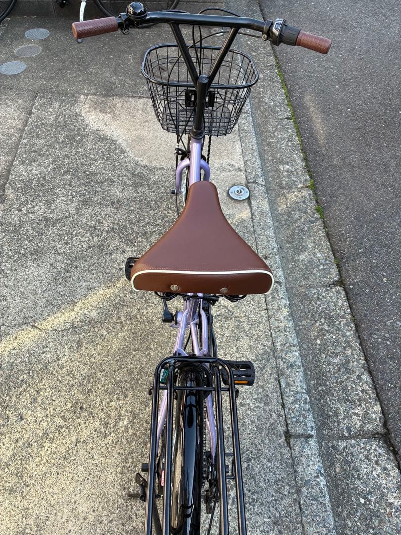 パープルシティサイクル 前部バスケット付き