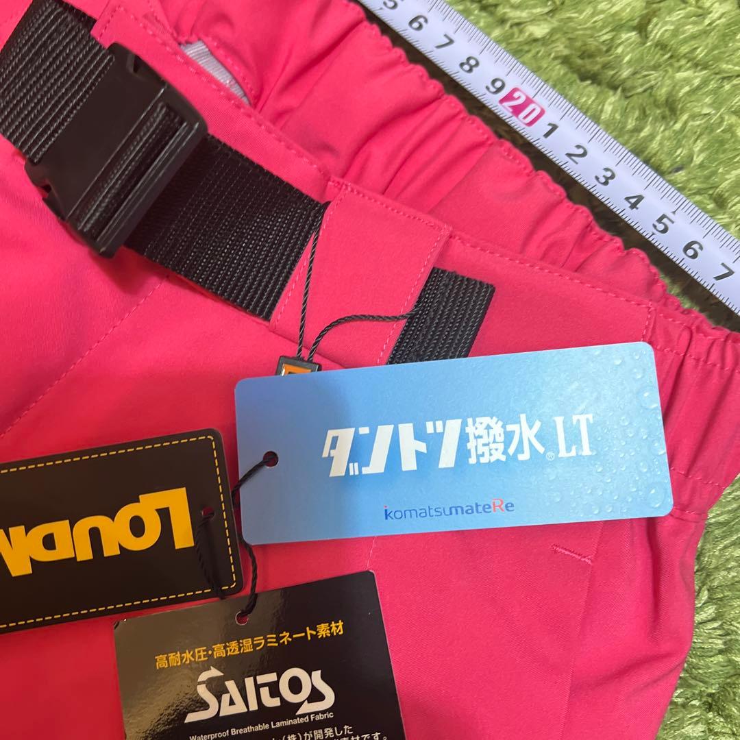 新品Sサイズ　高機能ラウドマウスゴルフレディースダントツ撥水レインウェア　ピンク