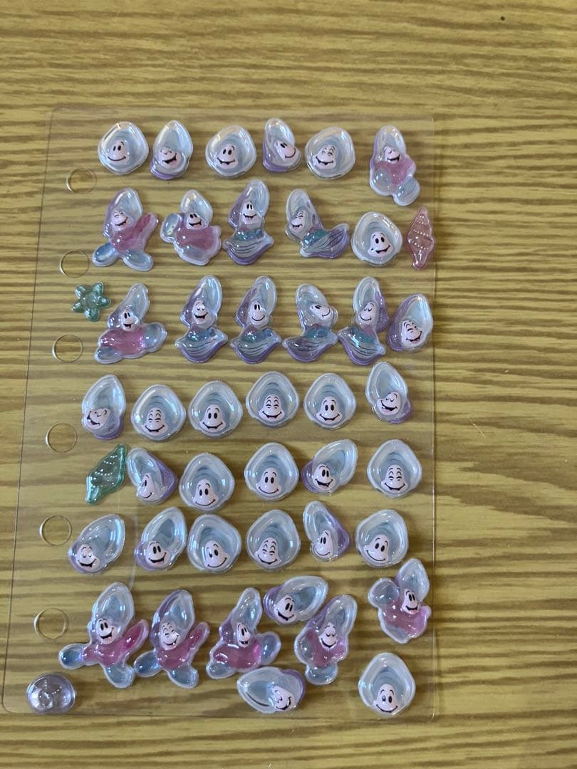 シール帳完成品　ボンボンドロップシール　ウォーターシール　おはじきシール