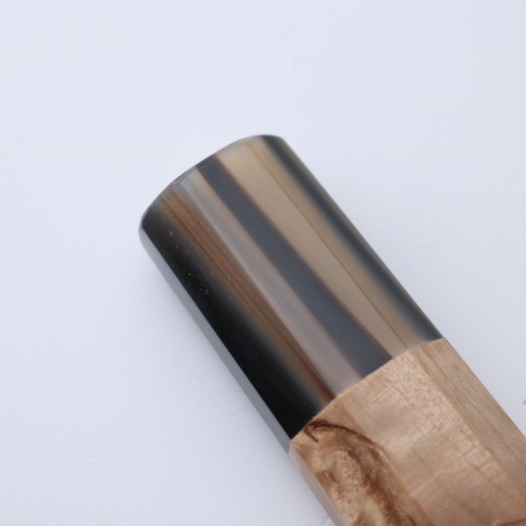 Stabilized Curly Birch 包丁の柄 牛刀 210mm用