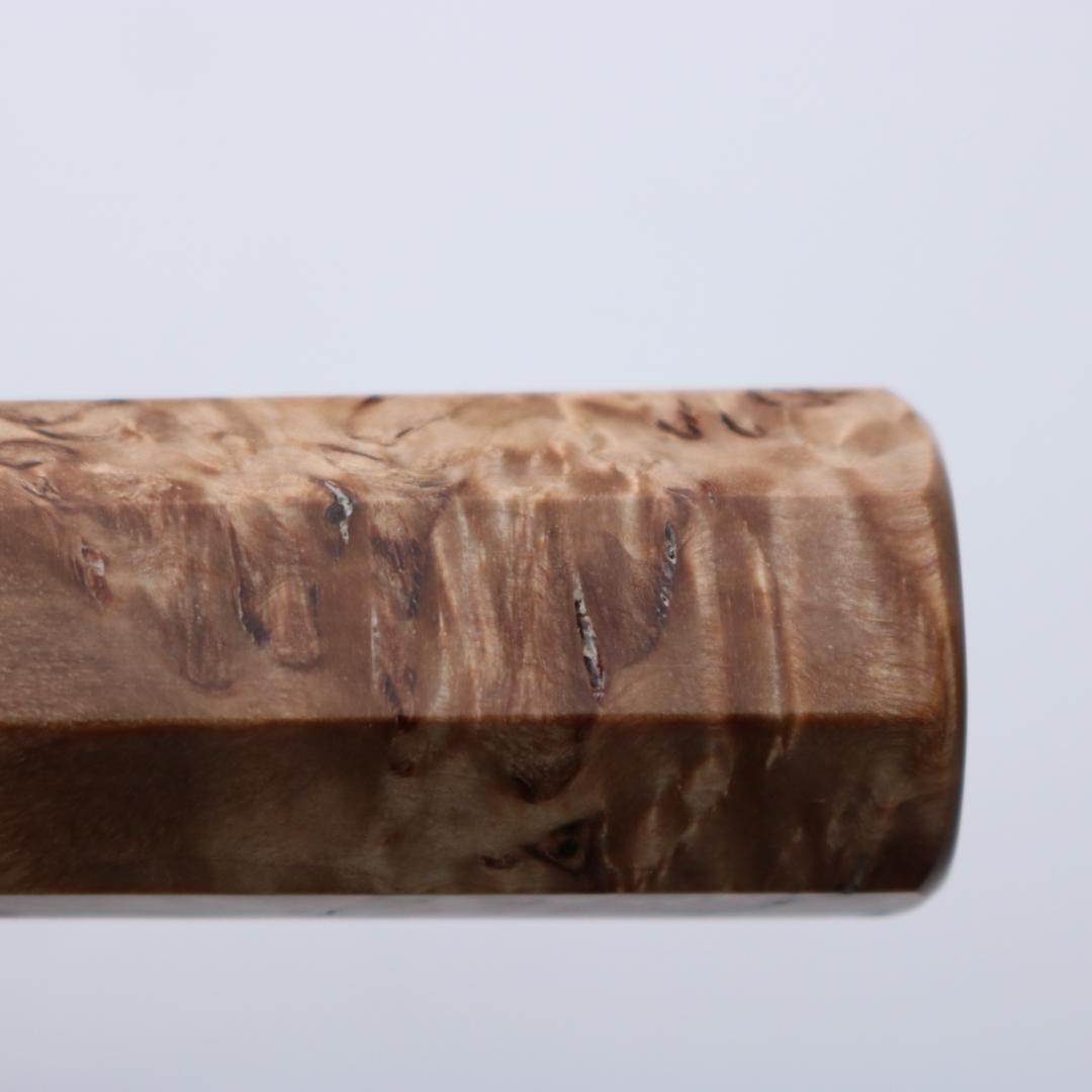 Stabilized Curly Birch 包丁の柄 牛刀 210mm用