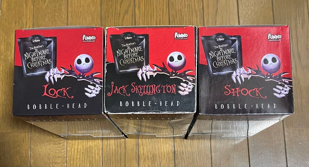 funko ナイトメア・ビフォア・クリスマス ボブルヘッド　ジャック他2体