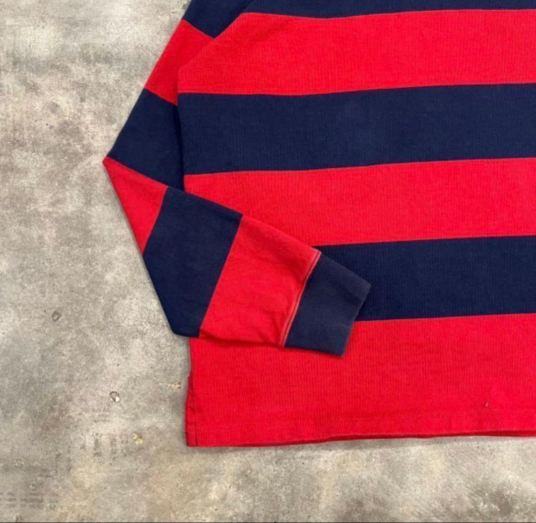 Ralph Lauren ラルフローレン　ラガーシャツ　L ボーダー　POLO