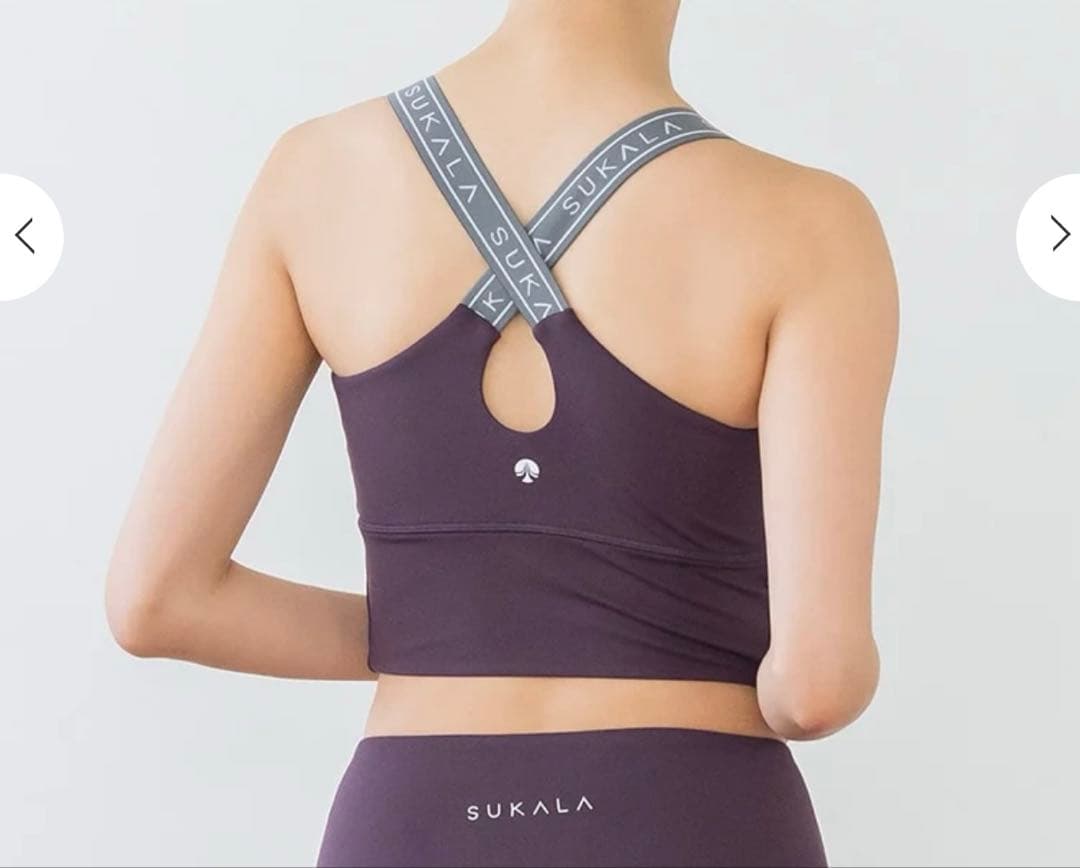 未使用　SUKALA バッククロスロゴ　ブラトップ　M