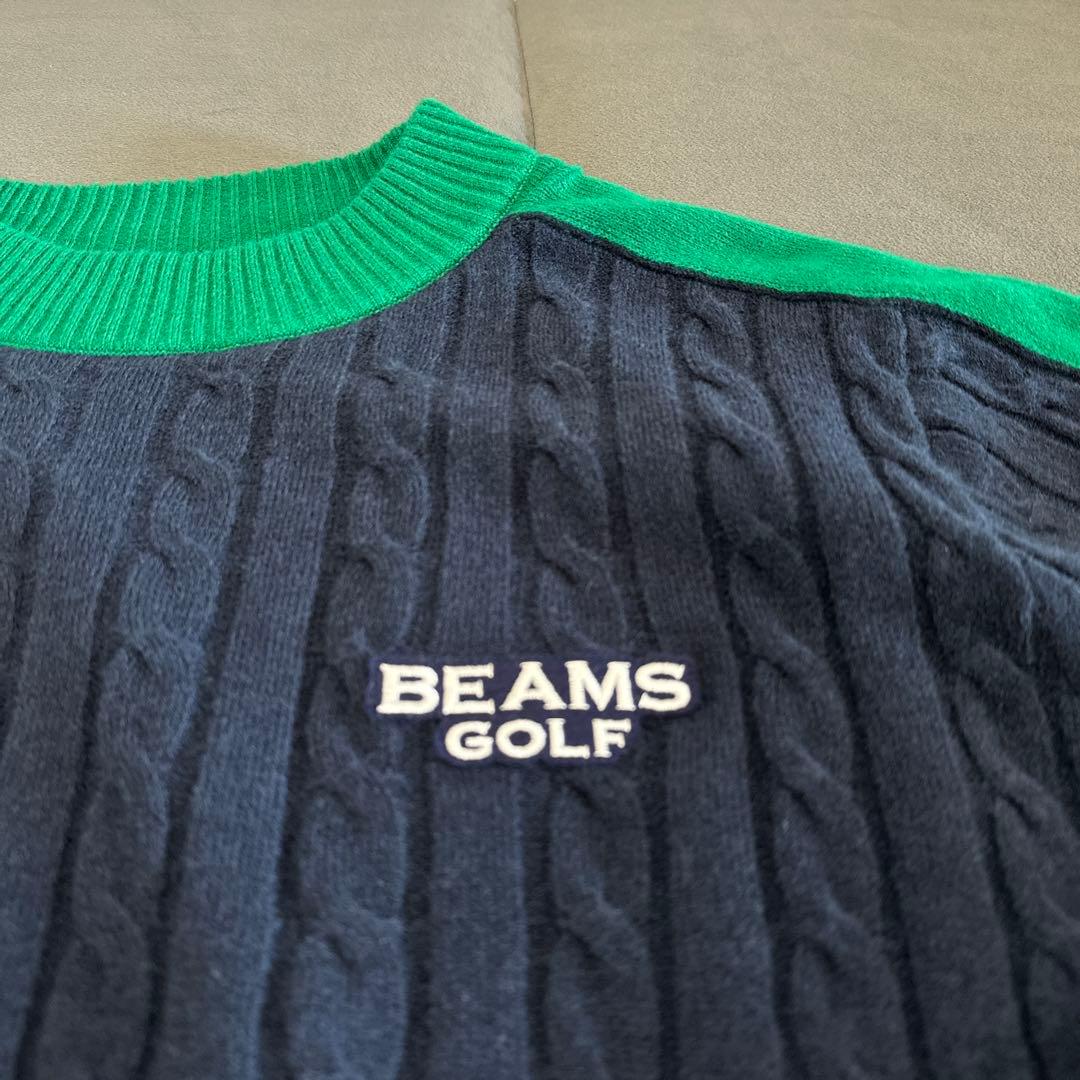 【BEAMS GOLF】　セーター　ニット　ゴルフウェア　XL
