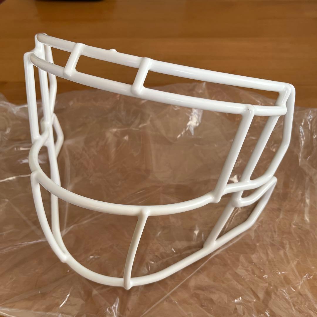 アメリカンフットボール　リデル　フェイスガード　スピードアイコン用　ホワイト