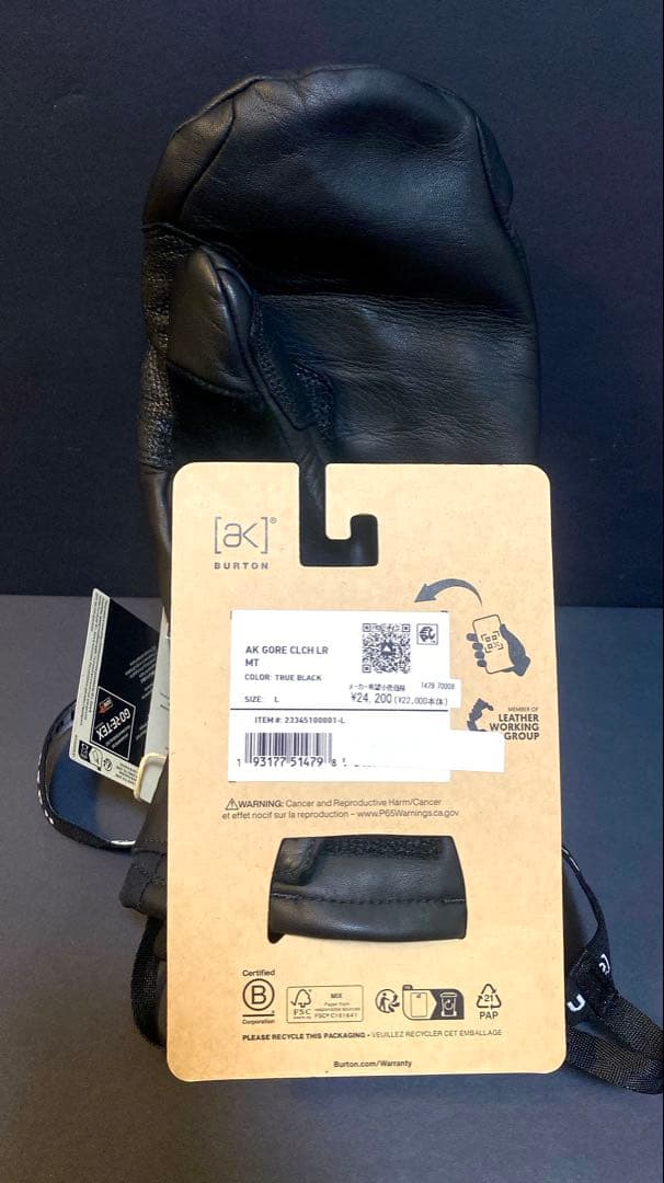 最上位 バートン Burton AK GORE-TEX Lサイズ レザー ミトン