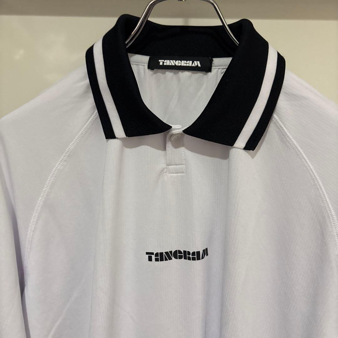 タングラム　tangram ホワイトポロシャツ　XL