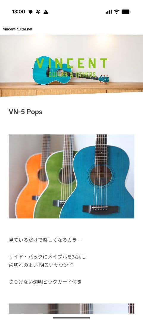 ※希少 VINCENT-guitar&others アコースティックギター