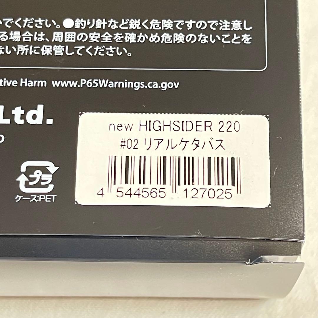 デプス　newハイサイダー220　新品　#02リアルケタバス