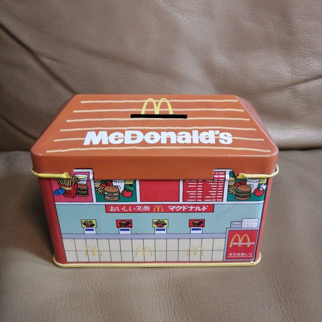 ブリキ貯金箱　マクドナルド　マック　ブリキ缶