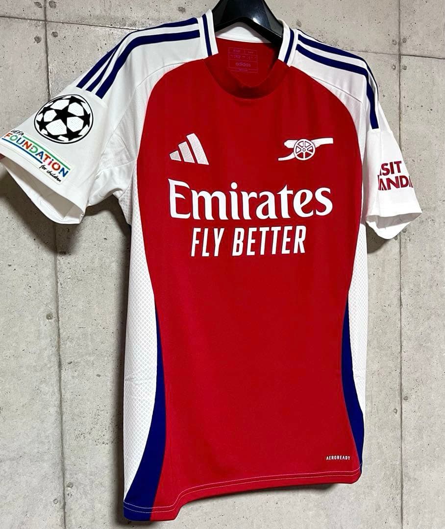【極美品！】24/25アーセナルFC ♯33 カラフィオーリ【Lサイズ】CL仕様