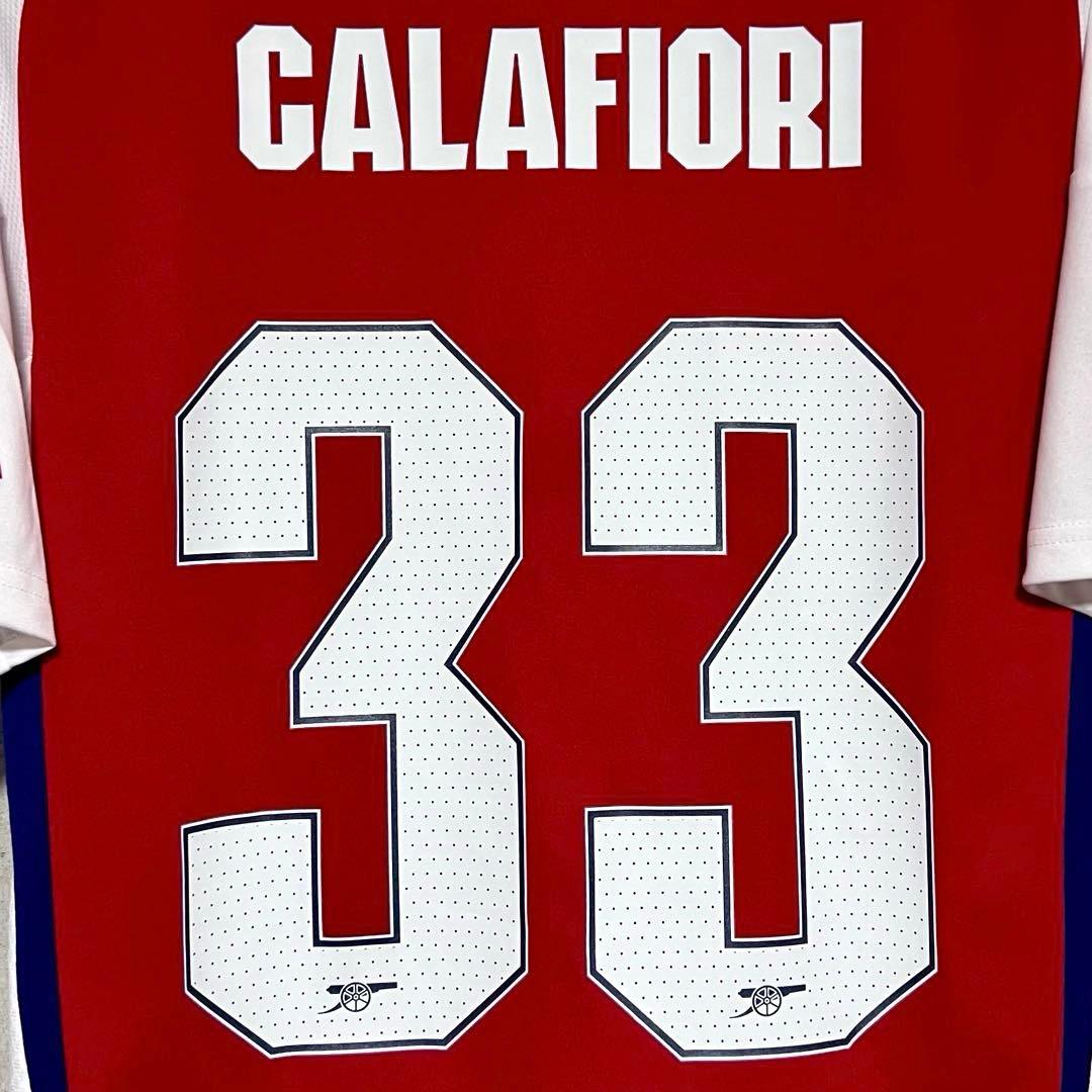 【極美品！】24/25アーセナルFC ♯33 カラフィオーリ【Lサイズ】CL仕様