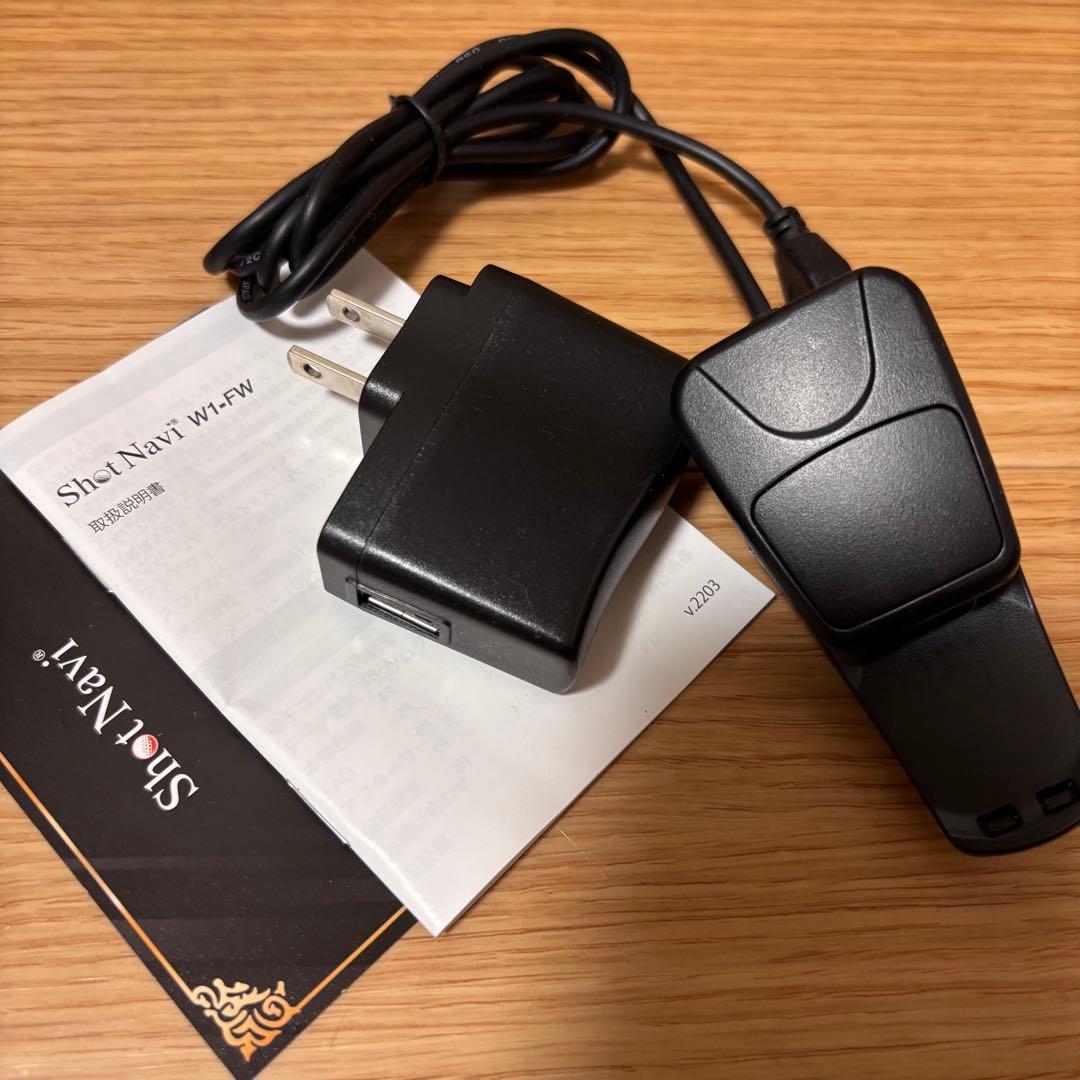 【美品】Shot Navi W1-FW GPSゴルフウォッチ ショットナビ