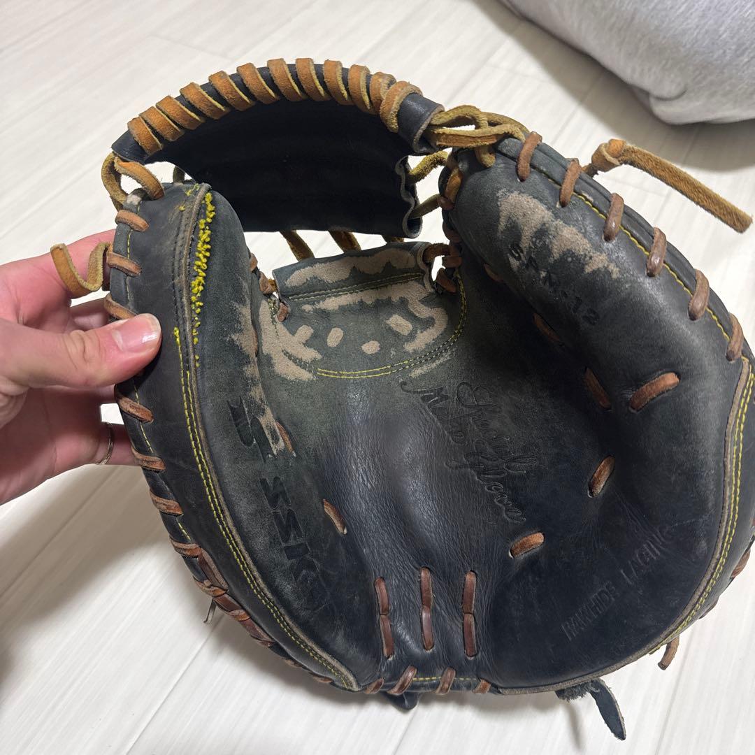 黒 レザー 硬式グローブ ssk