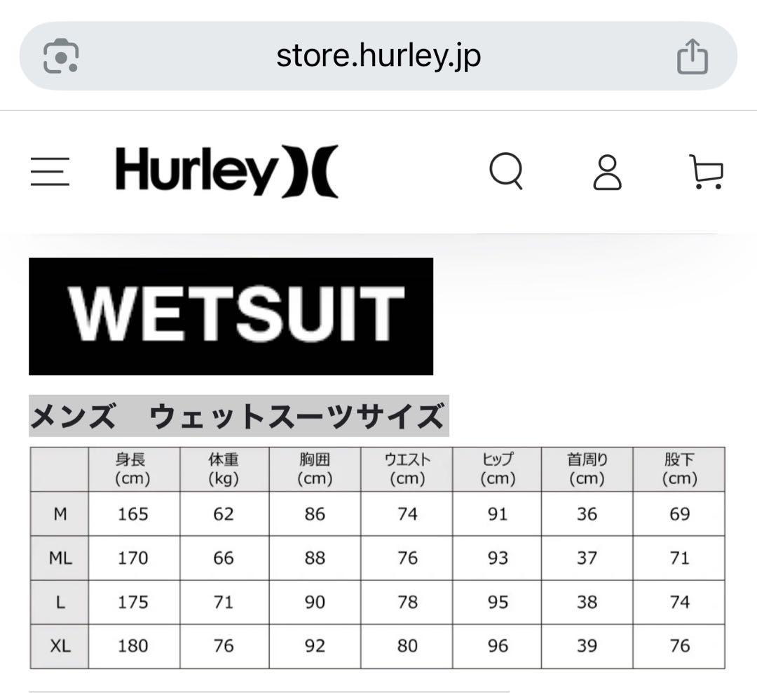 Hurley ブラック 長袖 タッパー メンズMLサイズ