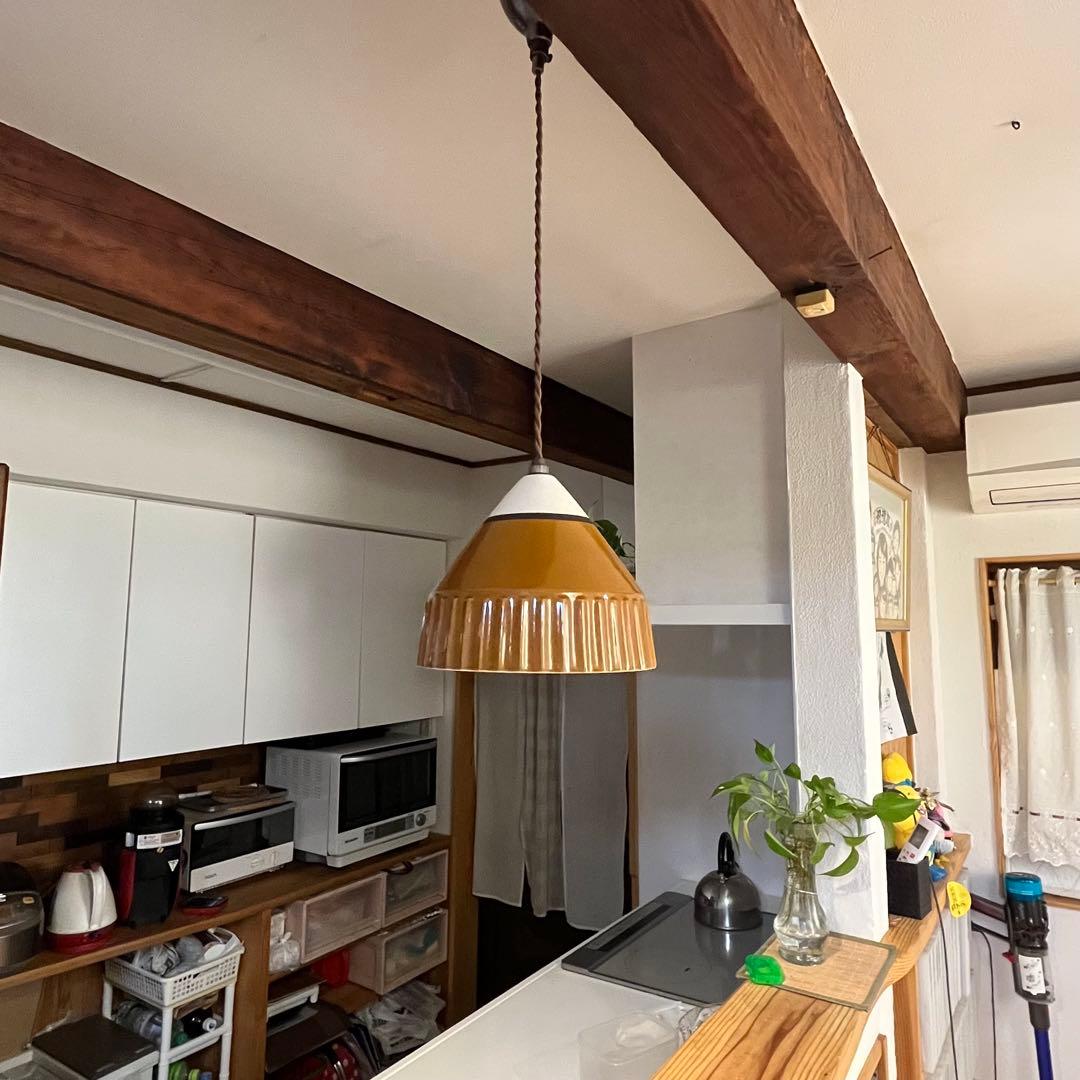 オージュ ペンダントライト ブラウン スチール 陶器　カフェ　インターフォルム