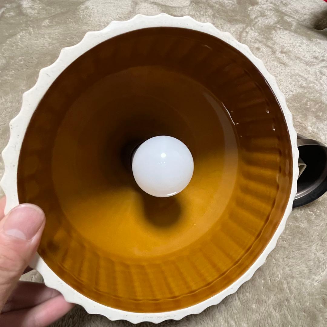 オージュ ペンダントライト ブラウン スチール 陶器　カフェ　インターフォルム