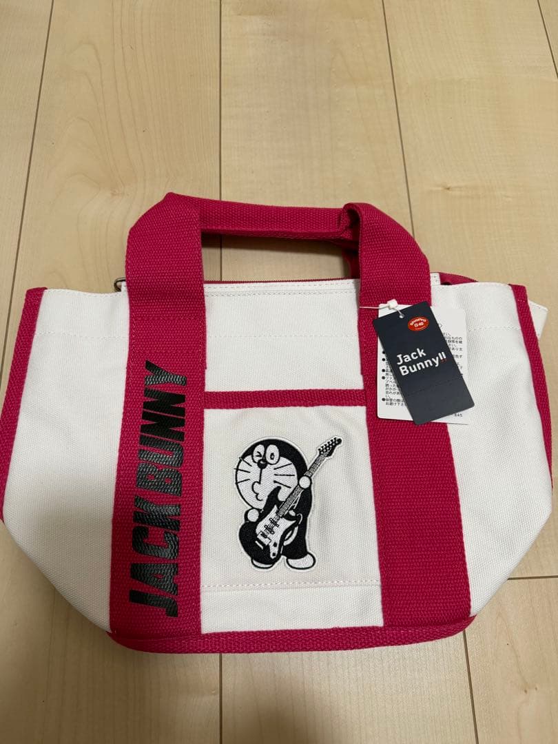 【新品タグ付き】Jack Bunny!!×ドラえもんコラボ カートバッグピンク