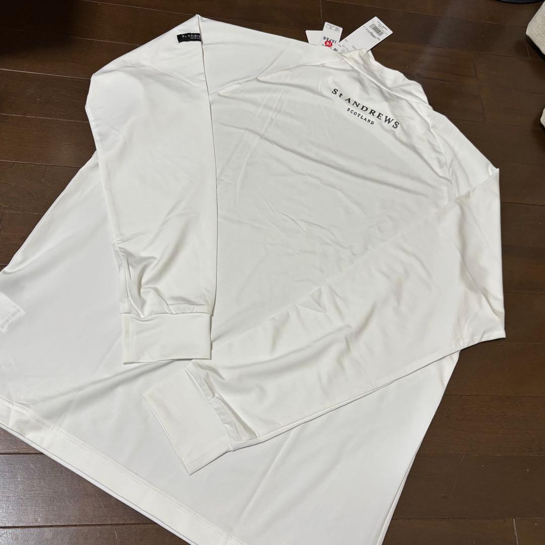 St ANDREWS セントアンドリュース長袖ハイネックカットソー新品LL白
