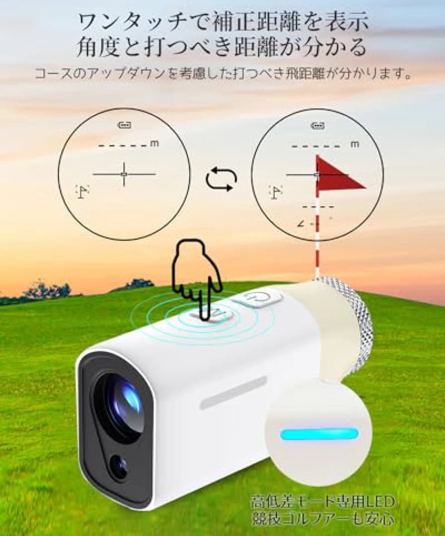 新品未使用 ゴルフ 距離計 超小型 ゴルフ距離計距離測定器1000M超小型距離計