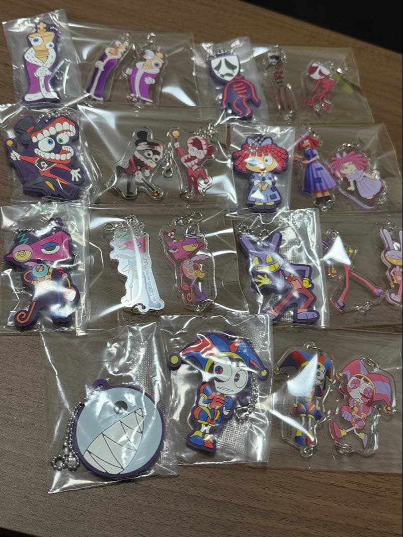 アメデジ　カプセルラバーマスコット　連結アクリルチャーム　コンプリートセット