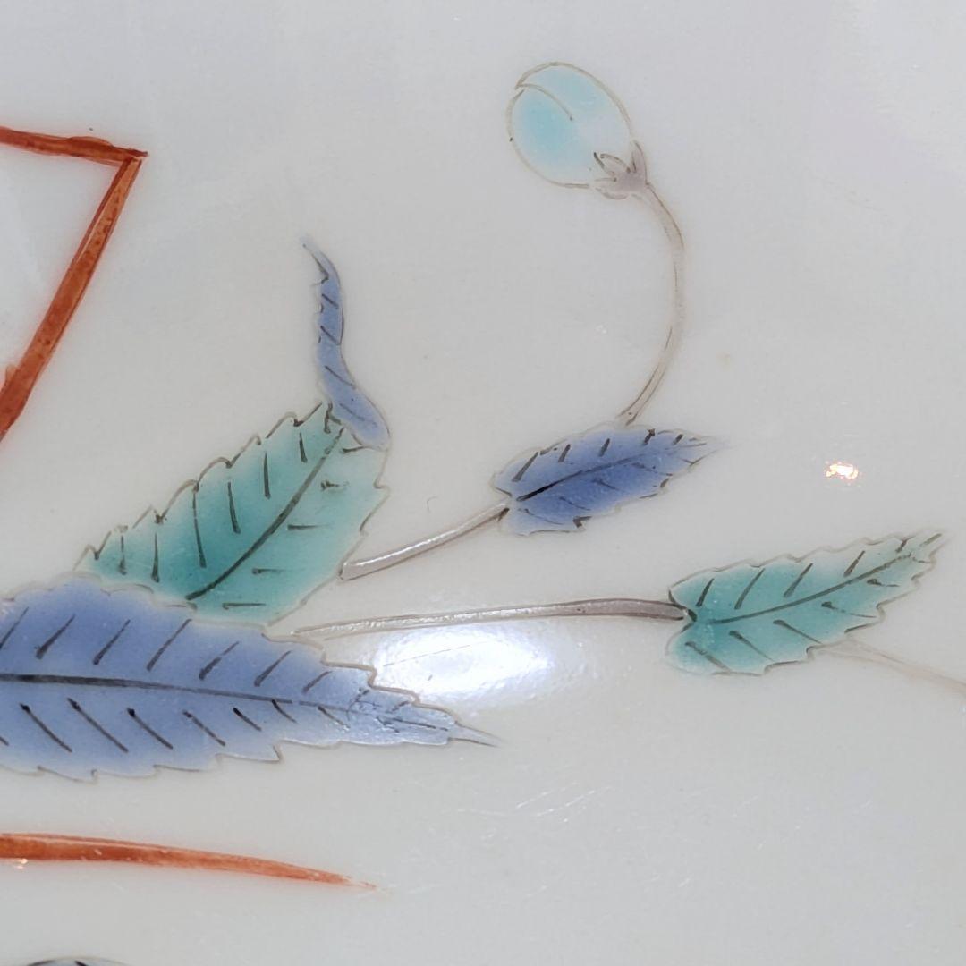 江戸期　古伊万里　色絵柿右衛門　花文　茶碗　小鉢