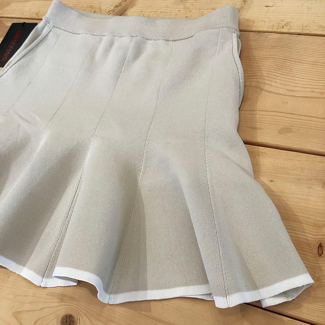 新品　BRIEFING BI-COLOR FLARE KNIT SKIRT S