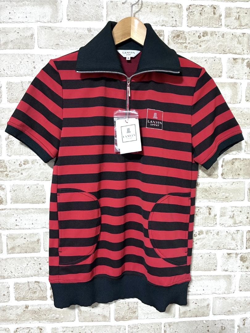 【早い者勝ち✨】新品 ランバンスポール レディース 半袖ジップアウター 38