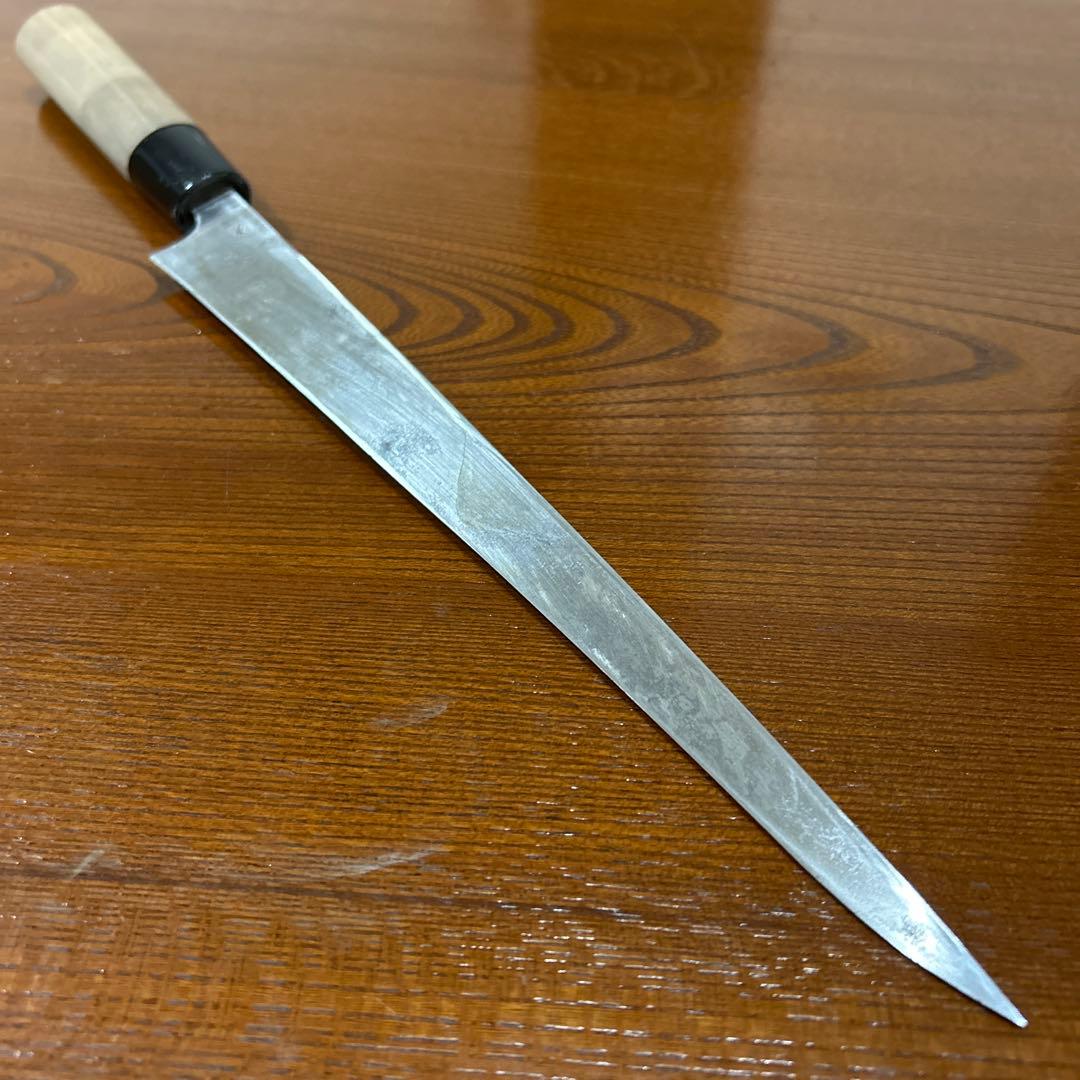 刺身包丁 行秀作 別打 サイズ 全長39,5cm刃26cm厚約4mm★送料無料