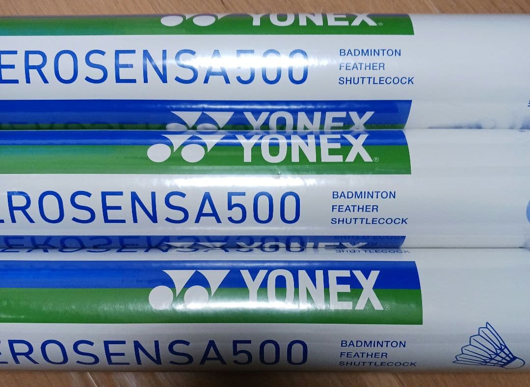 YONEX AEROSENSA500 フェザーシャトル 3本入り 新品　4番