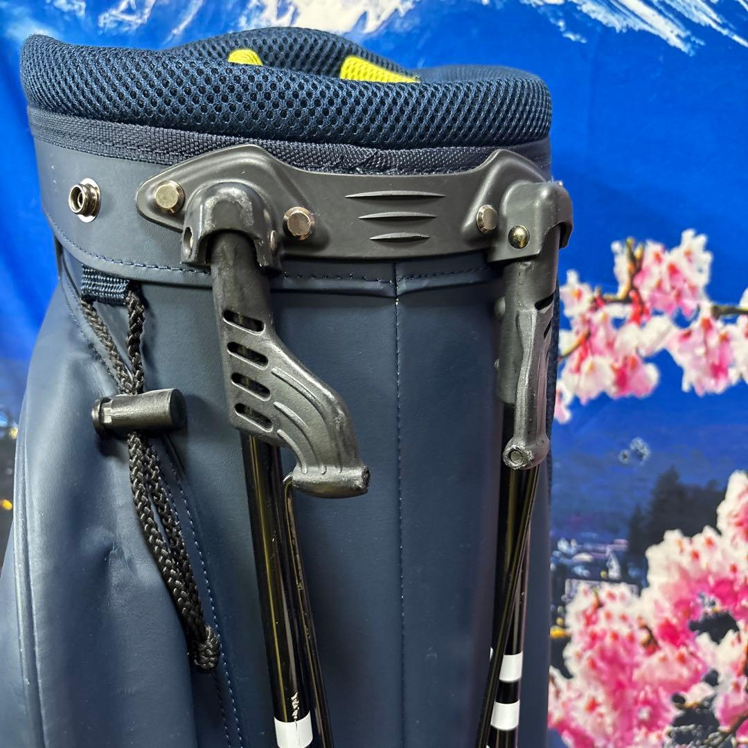 寶BV-1143 adidas アディダス キャディバッグ スタンド式 ネイビー