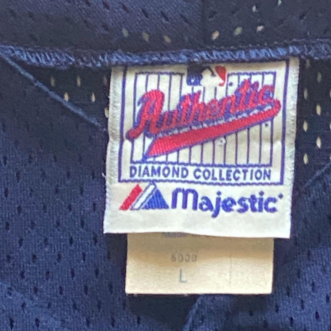 Majestic製　MLB シアトルマリナーズ　ベースボールシャツ　Lサイズ