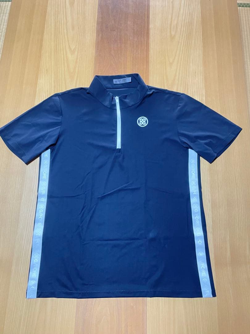 【超美品】G/FORE ジーフォアメンズシャツ接触冷感ブラック