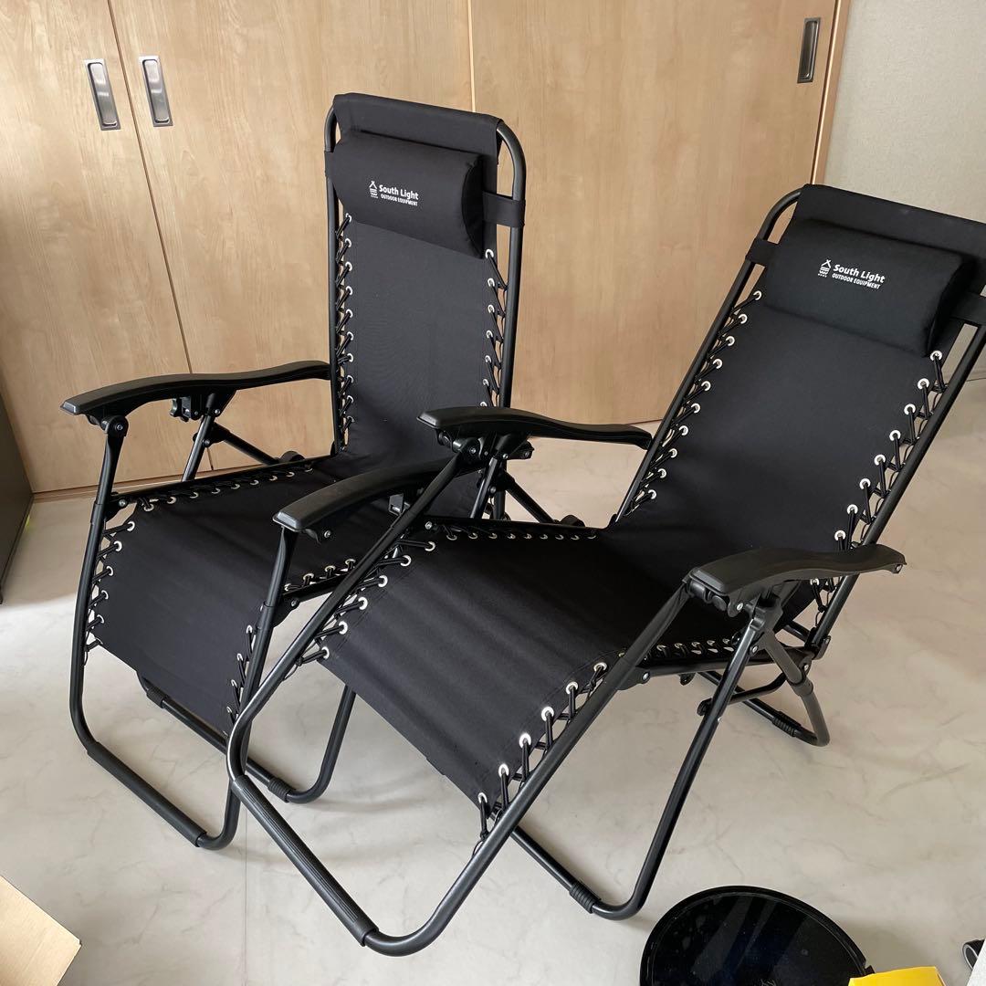 【ほぼ新品】アウトドア、キャンプ用チェアセット