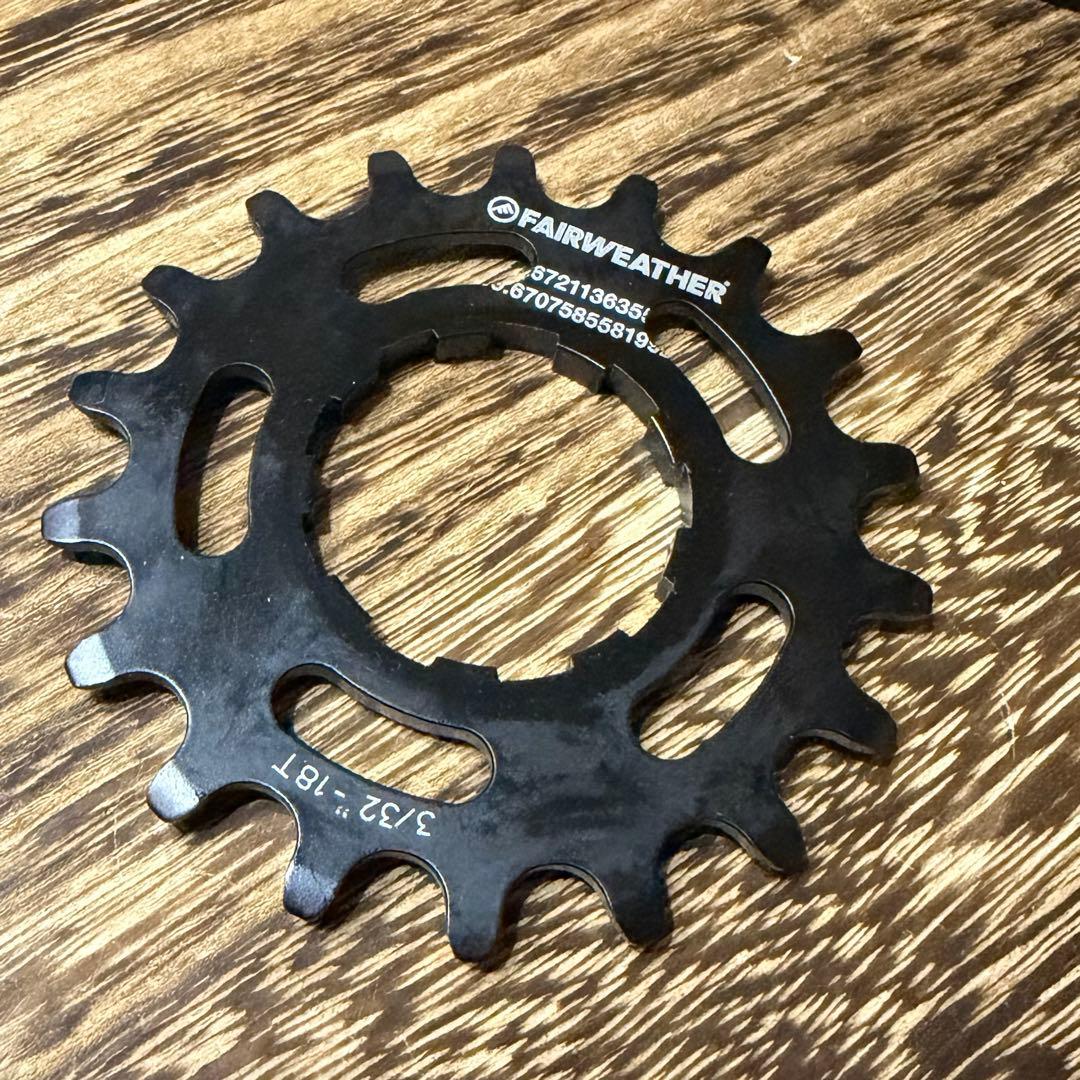 パーツ FAIRWEATHER single speed spacer kit 18T