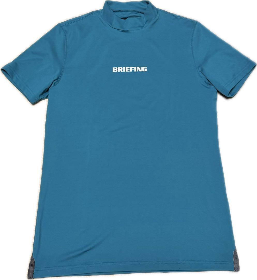 【美品】ブリーフィング　ブルー　モックTシャツ　M