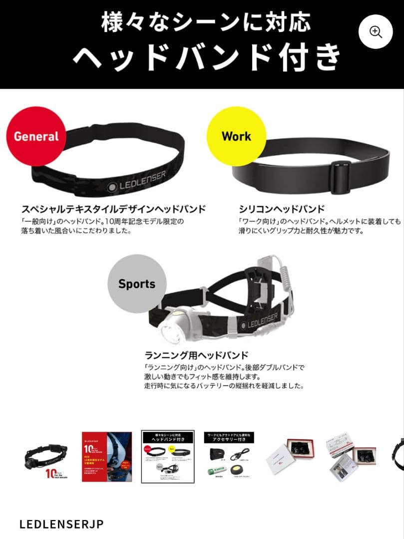 LEDLENSER H8R 日本法人設立10周年特別仕様 ヘッドランプ