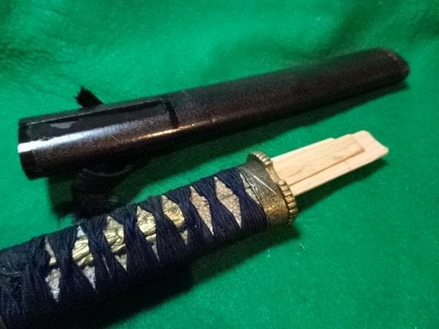 短刀の拵え中身なし　松代拵え一作拵えです。
