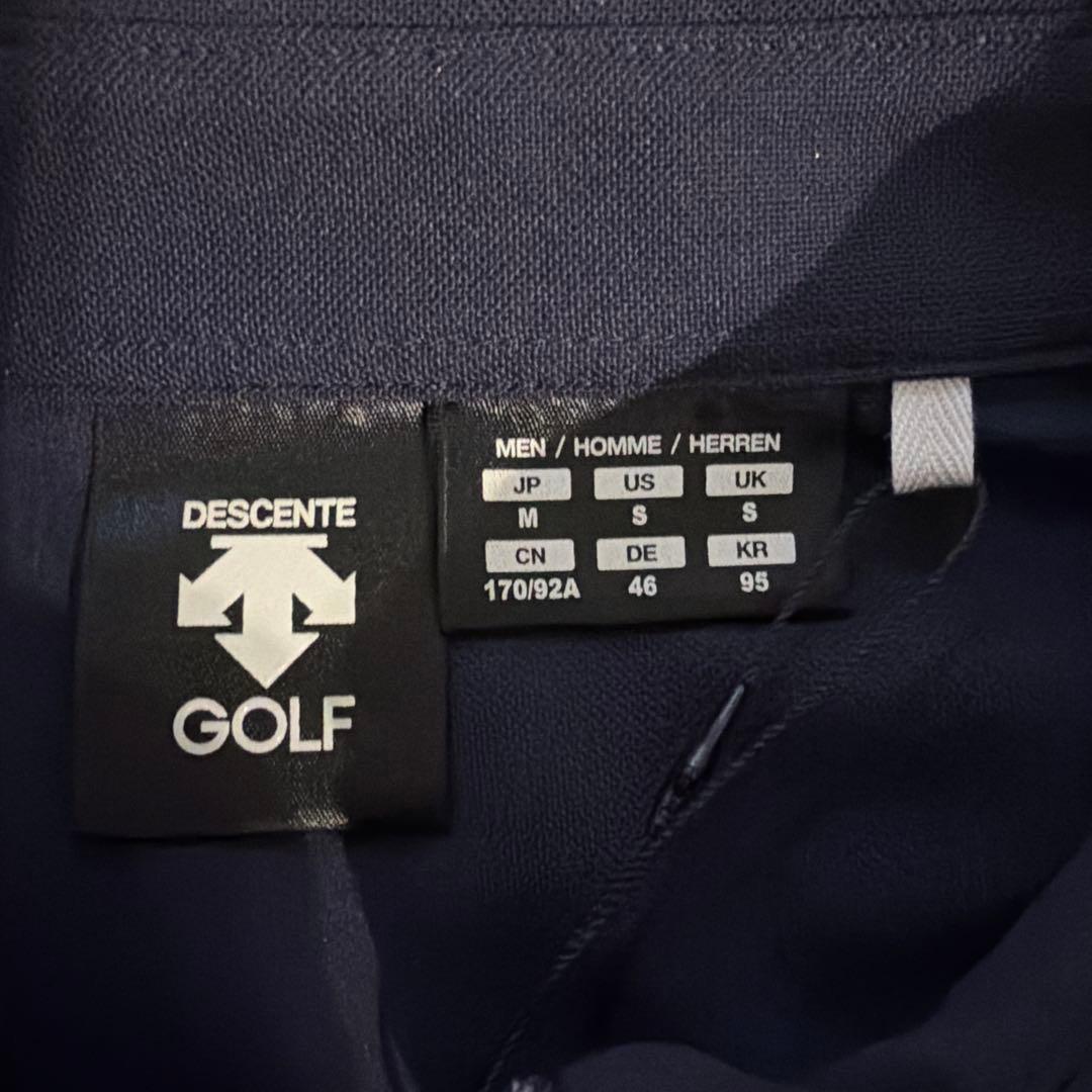 DESCENTE GOLF メンズ M ネイビー/ミント 長袖シャツ　新品未使用