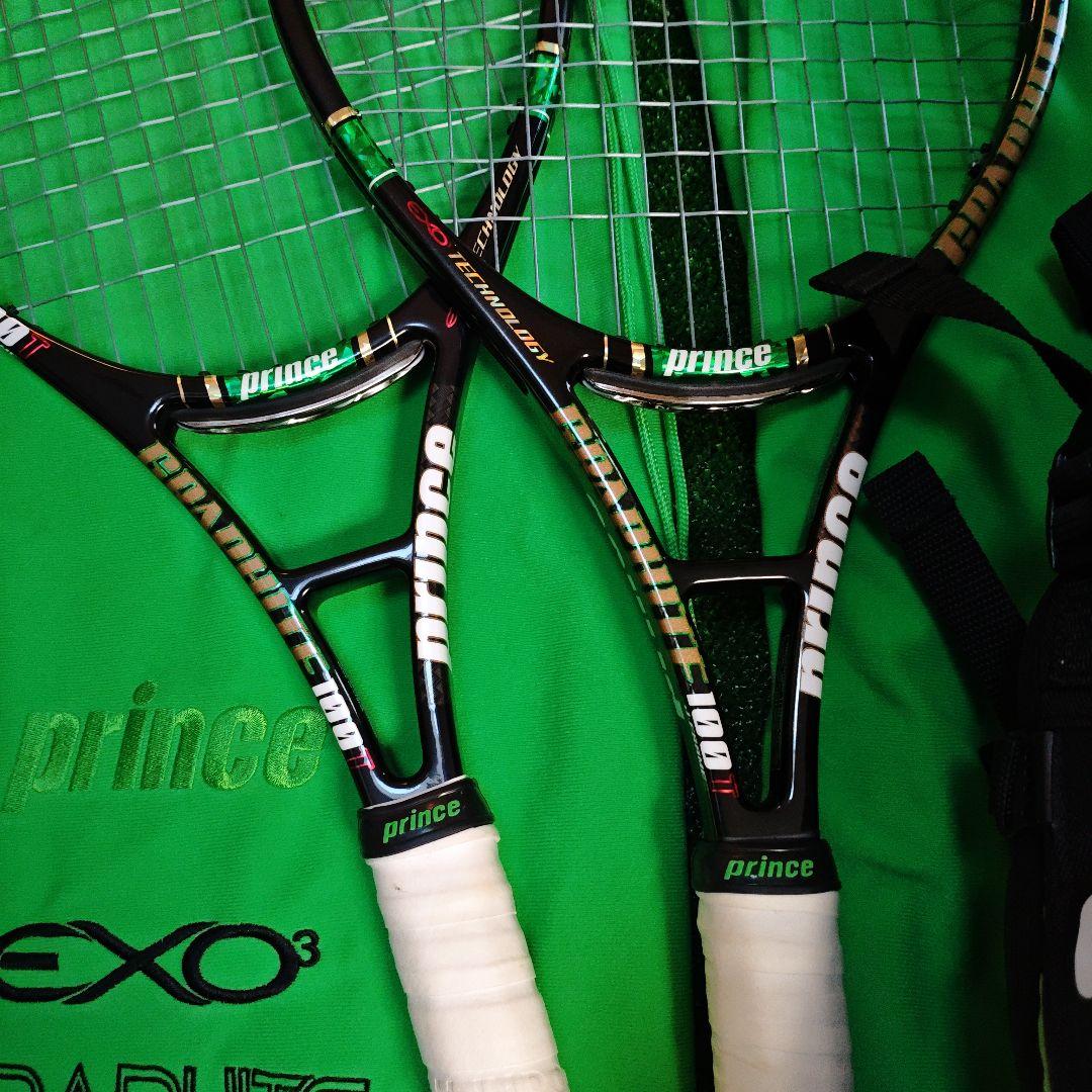 ぱ*ー様 Prince EXO3 Graphite 100T とラケットバッグ