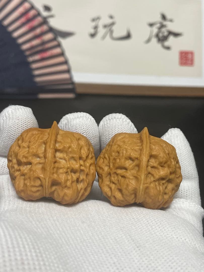 ❤️新入荷❤️No.621❤️文玩くるみ（文玩核桃） 鉄くるみの蛤蟆头
